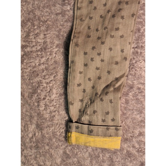 Boboli Little Girl's Gray Kitty Print Denim Jeans Cute Pockets Size 8 - Picture 10 of 10